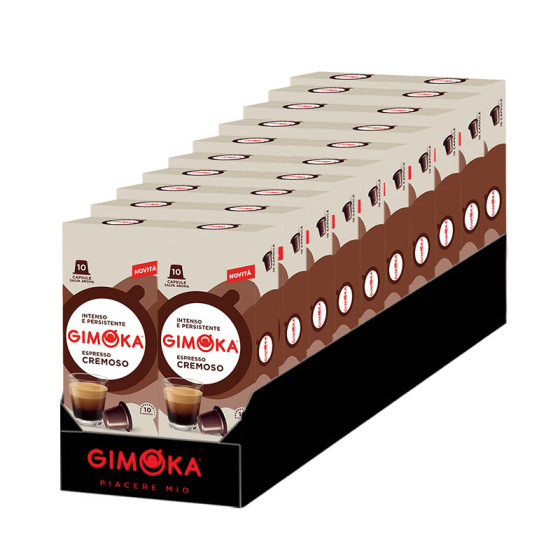 Capsule Nespresso Compatible Gimoka Cremoso - 20 boites - 200 capsules