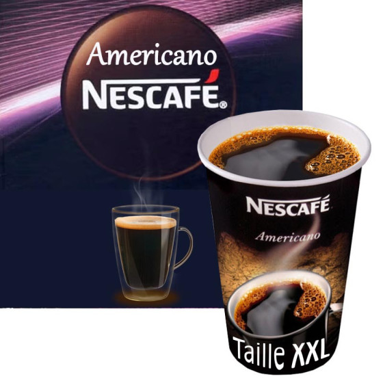 Gobelet Pré-dosé XXL en carton Nescafé Café Americano - 25 boissons