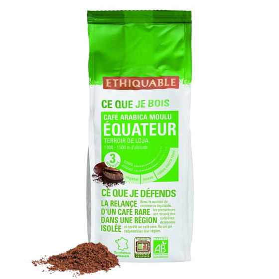 Café Moulu Bio Éthiquable Équateur - 500 gr
