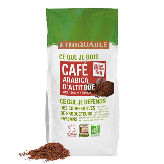 Café Moulu Bio Éthiquable Honduras - 1 Kg