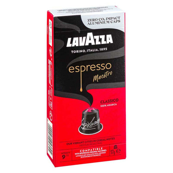 Capsule Nespresso Compatible Lavazza Espresso Maestro Classico - 10 capsules