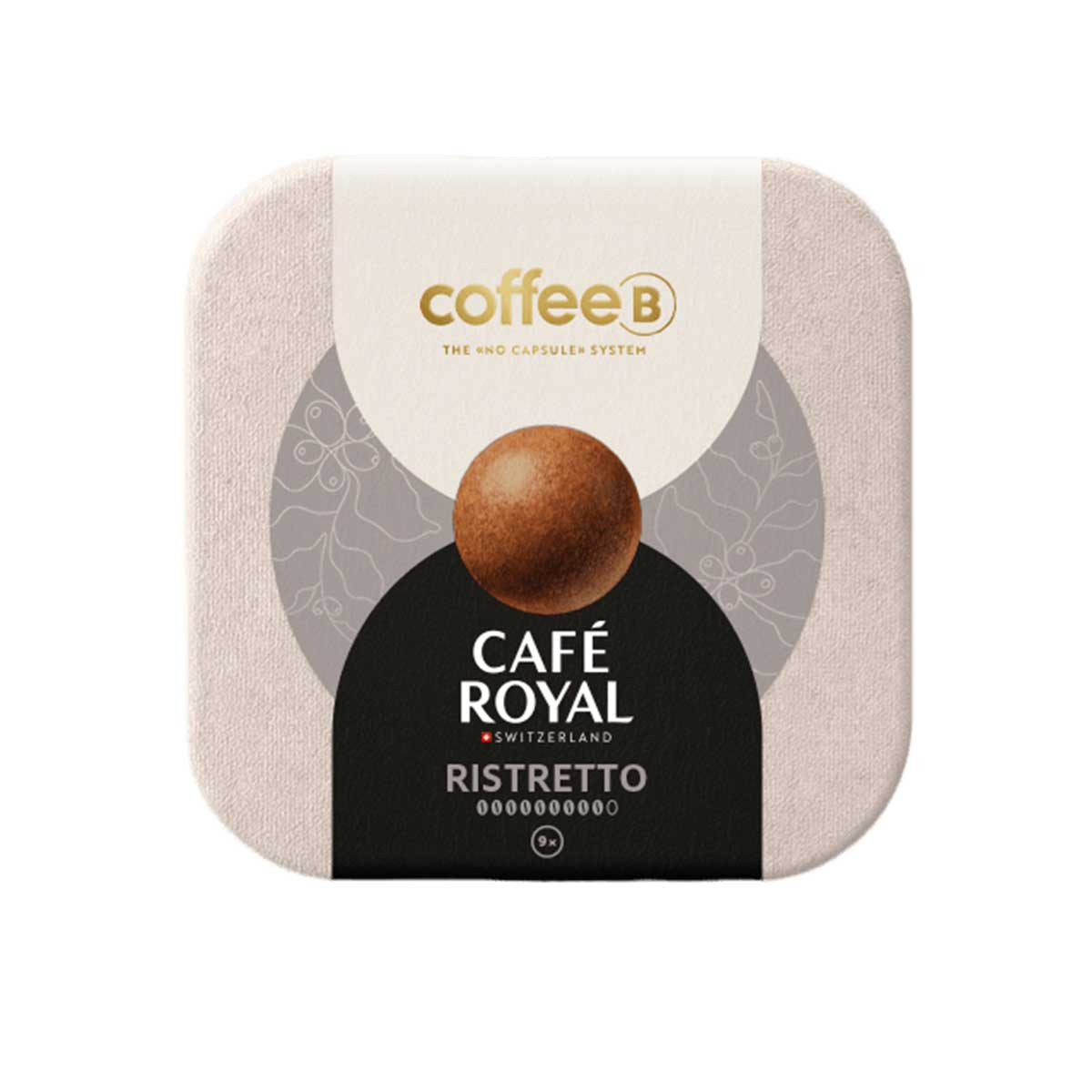 Café Royal Dosette de café CoffeeB Ristretto - 9 boules de café