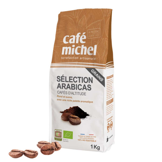 Café en Grains Bio Café Michel Sélection Arabicas - 1 kg