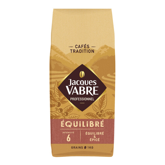 Café en Grains Jacques Vabre Equilibré - 1 Kg