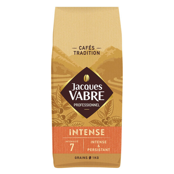 Café en Grains Jacques Vabre Intense - 8 paquets - 8 Kg