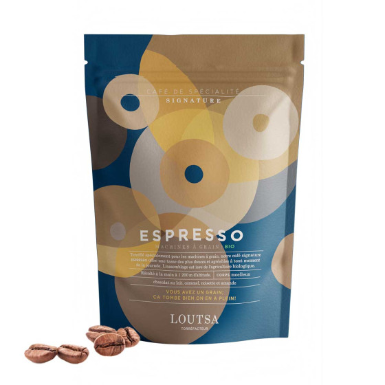 Café de Spécialité en Grains Bio Loutsa Espresso - 250 gr