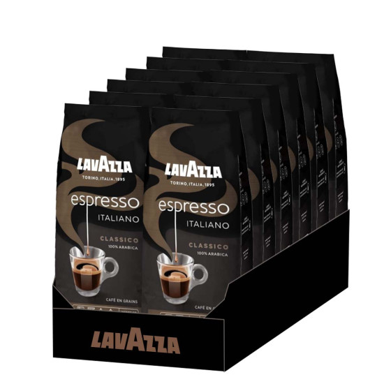 Café en Grains Lavazza Espresso Italiano Classico - 12 paquets - 6 Kg