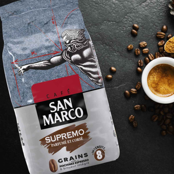 Café en Grains San Marco Supremo - 1 Kg