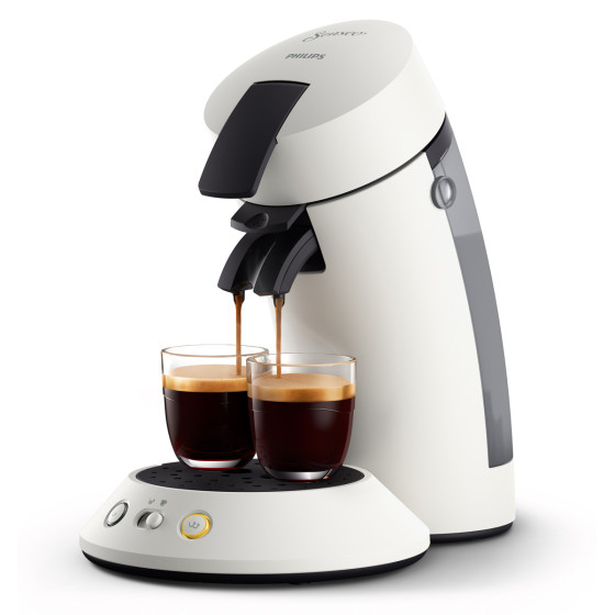 Machine à café Senseo Original Plus Booster d’arômes - Philips CSA210/11 Blanc