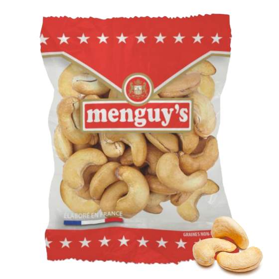 Menguys - Noix de Cajou Salées - Boîte distributrice - 50 sachets de 25g