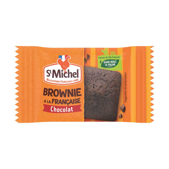 Mini Brownies St Michel au Chocolat - 350 mini brownies emballés individuellement