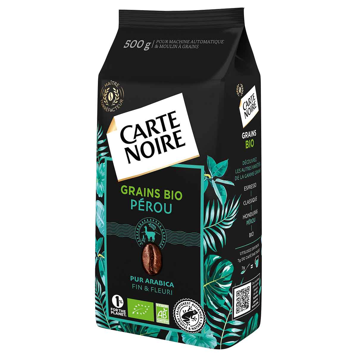 CARTE NOIRE - Café Grain Carte Noire Bio - Café Bio 100 % Arabica
