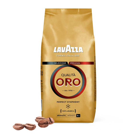 Café en Grains Lavazza Qualita Oro - 12 paquets - 12 Kg