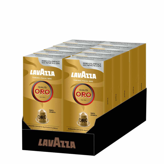 Capsule Nespresso Compatible Lavazza Qualita Oro - 10 boites - 100 capsules