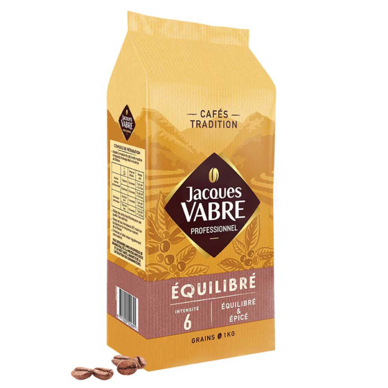 Café en Grains Jacques Vabre Equilibré - 1 Kg