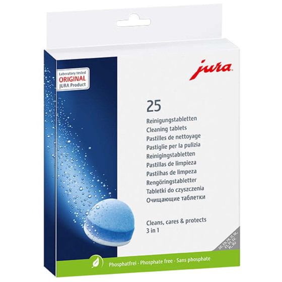 Pastilles de nettoyage 3 phases Jura 25045 - 25 pastilles