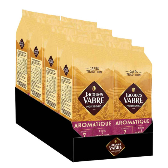 Café en Grains Jacques Vabre Aromatique - 8 paquets - 8 Kg