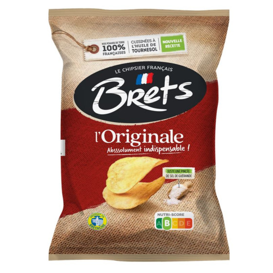 Biscuits Apéritif - Chips Bret’s Nature L’Originale 30g - 100 Paquets