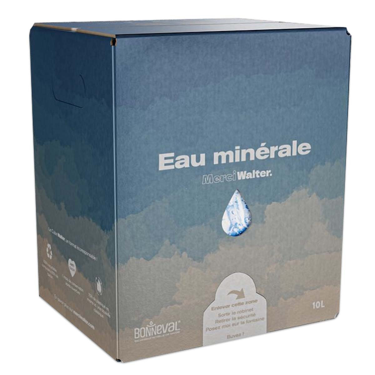 Cube Walter 10L d'eau minérale de Savoie Ecologique et Economique
