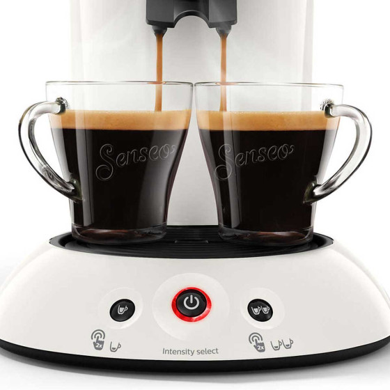 Machine à café Senseo Original Plus Booster d’arômes - Philips CSA210/11 Blanc