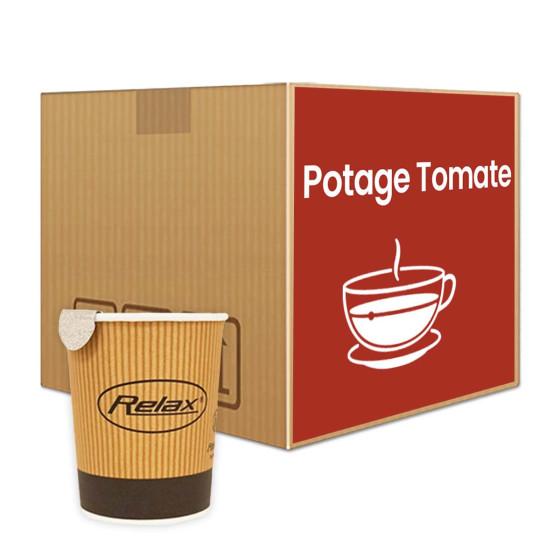 Gobelet Pré-dosé en carton Relax Potage Tomates - 120 boissons