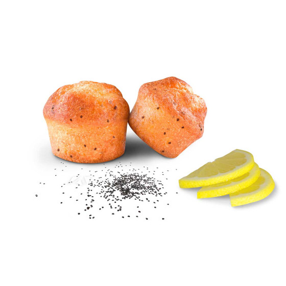 Mini Muffin Citron et Graines de Chia Bio La Vie - 60 muffins emballés individuellement