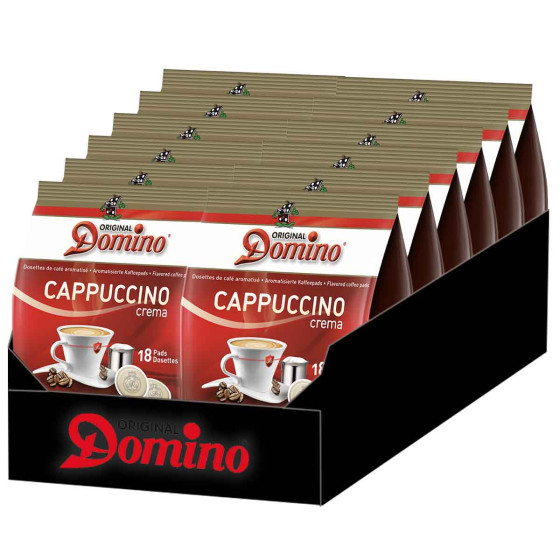 Dosettes Senseo® compatibles Domino Cappuccino Crema  - 12 paquets - 216 dosettes