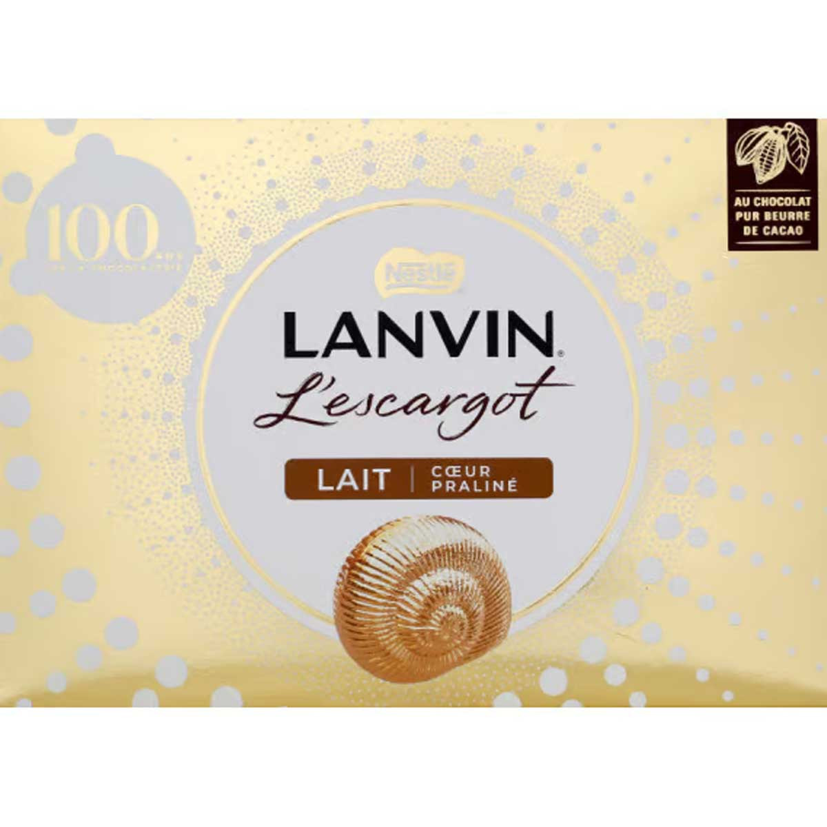 Sachet Escargot Chocolat au Lait Praliné 1 Kg Lanvin : achat