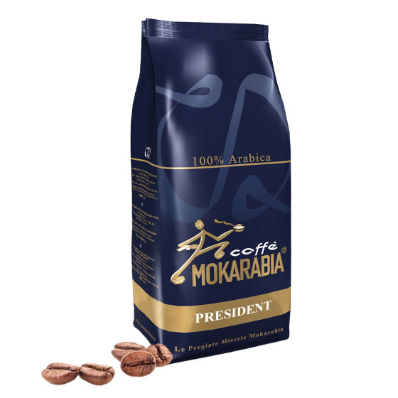 Café en Grains Mokarabia Président 100% Arabica - 1 Kg