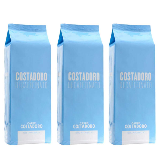 Café en Grains Costadoro Decaffeinato Décafeiné à l'eau - 3 paquets - 3 Kg
