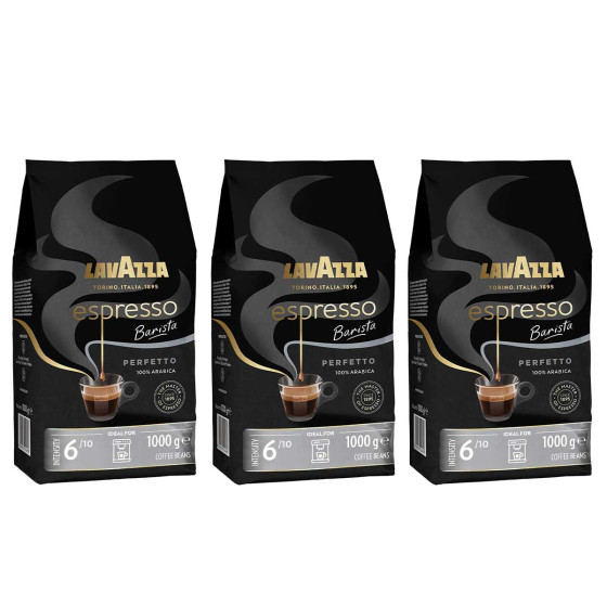 Café en Grains Lavazza Espresso Barista Perfetto - 3 paquets - 3 Kg
