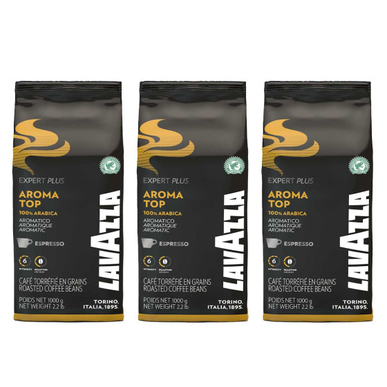 Café en Grains Lavazza Expert Aroma Top - 3 paquets - 3 Kg