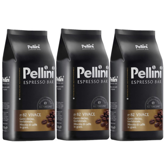 Café en Grains Pellini Espresso Bar Vivace n°82 - 3 paquets - 3 Kg