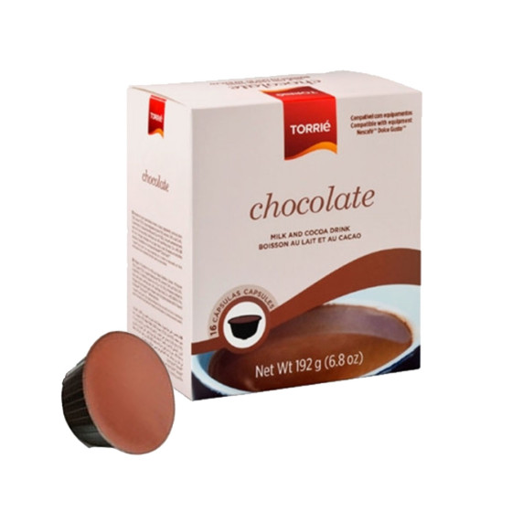 Capsule Dolce Gusto Compatible Torrié Chocolat Chaud - 16 capsules