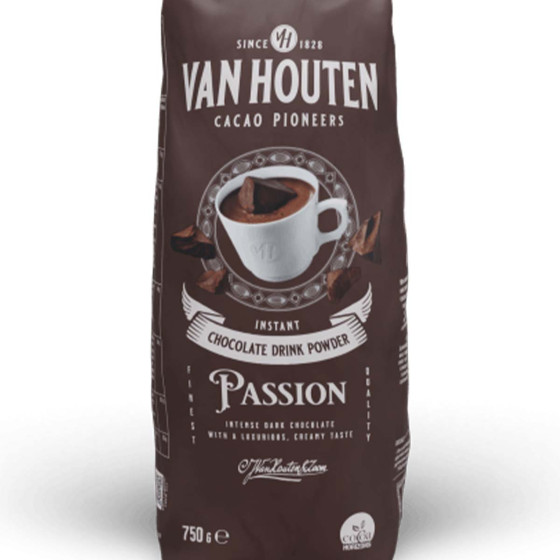 Chocolat Chaud Van Houten VH Passion Cacao 33% - 10 paquets - 7,5 Kg