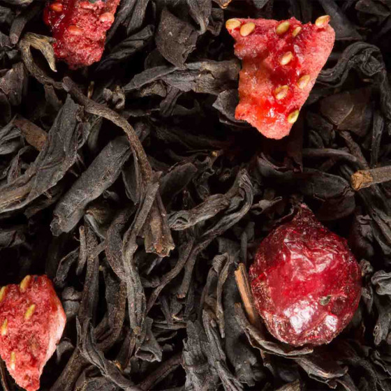 Thé Noir aromatisé Dammann Frères 4 Fruits Rouges - 24 sachets enveloppés