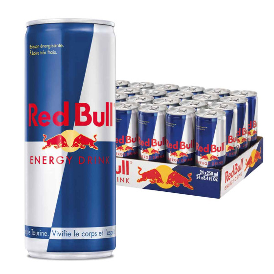 Boisson Energisante Red Bull Canette Slim de 25cl x24