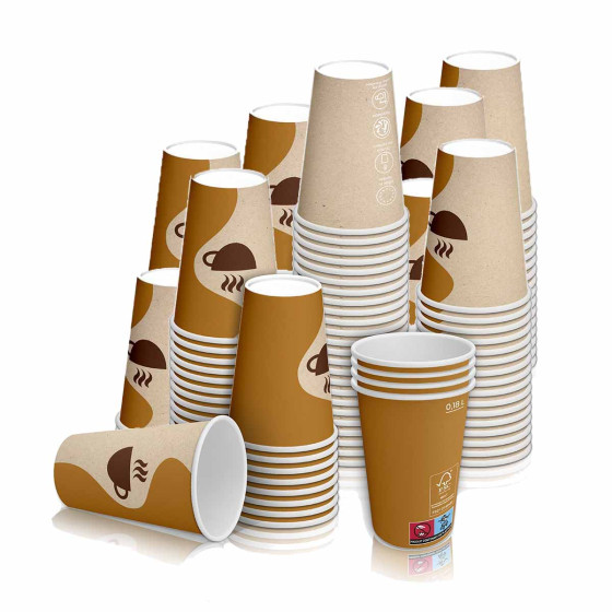 Gobelet à café en carton 18 cl Bronze - 1000 gobelets