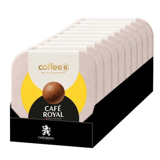 Dosette de café CoffeeB Café Royal Espresso - 10 boites - 90 boules de café