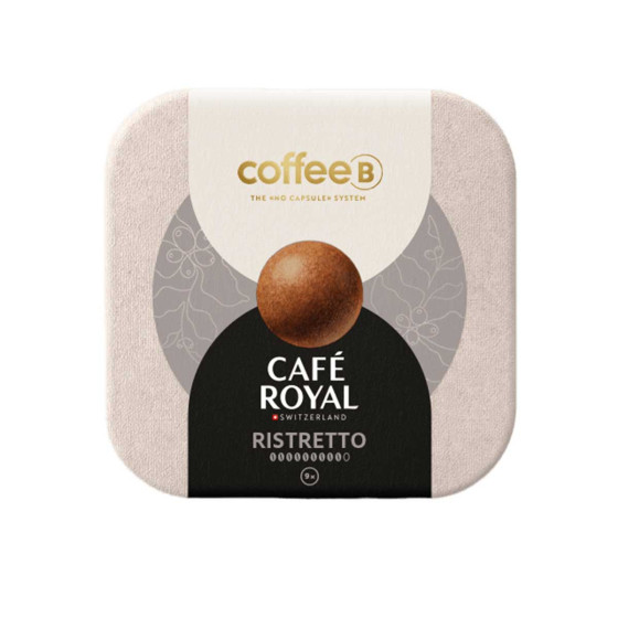 Dosette de café CoffeeB Café Royal Ristretto - 10 boites - 9 boules de café