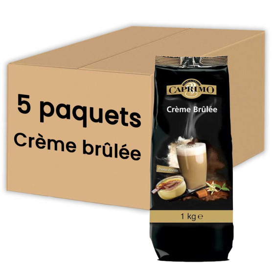 Boisson Gourmande Caprimo Crème Brûlée - 5 paquets - 5 Kg