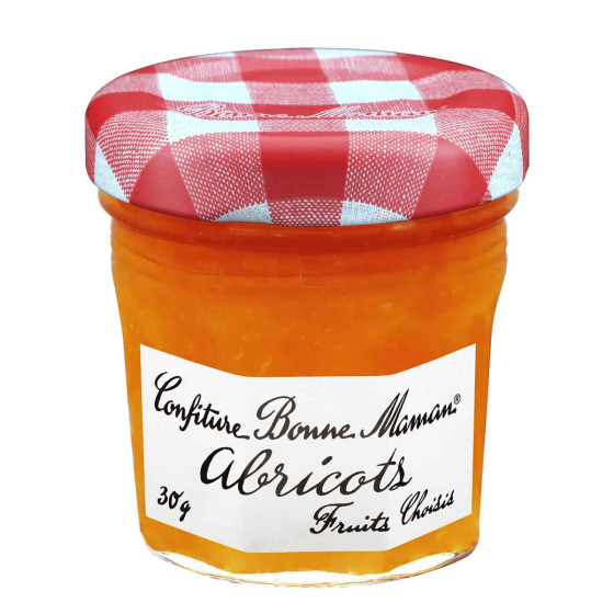 Confiture Bonne Maman Abricot 30 gr - Carton de 60 mini pots en verre