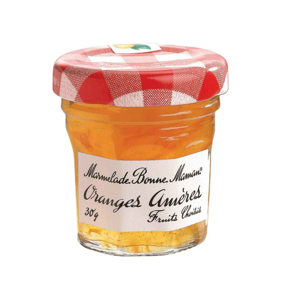 Confiture Bonne Maman Marmelade d'Orange 30 gr - Carton de 60 mini pots en verre