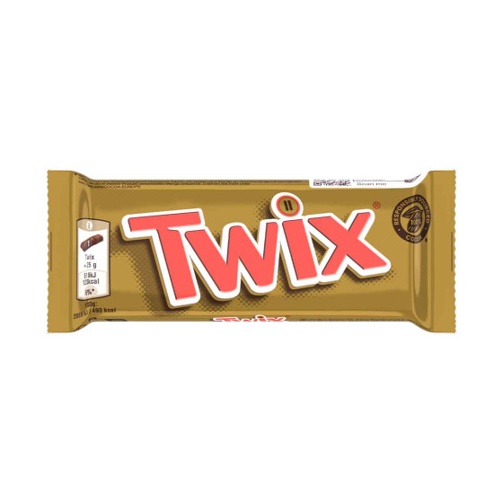 Barre Twix chocolat et caramel - Boite de 32 Twix