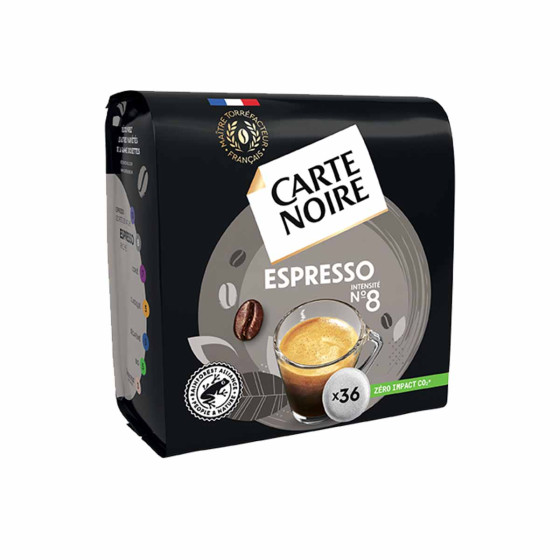 Dosette Senseo compatible Café Carte Noire n°8 Expresso Classic - 36 dosettes
