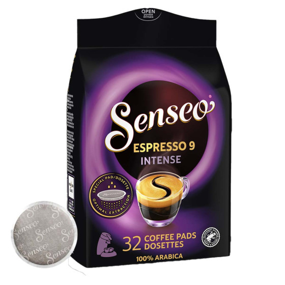 Dosette Senseo Espresso Intense 100% Arabica - 32 dosettes compostables