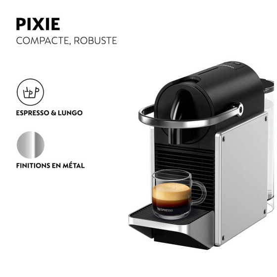 Machine Magimix Nespresso Pixie Gris Métal M113