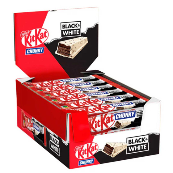 Barre Kit Kat Chunky Chocolat Black & White - Boite de 24 KitKat