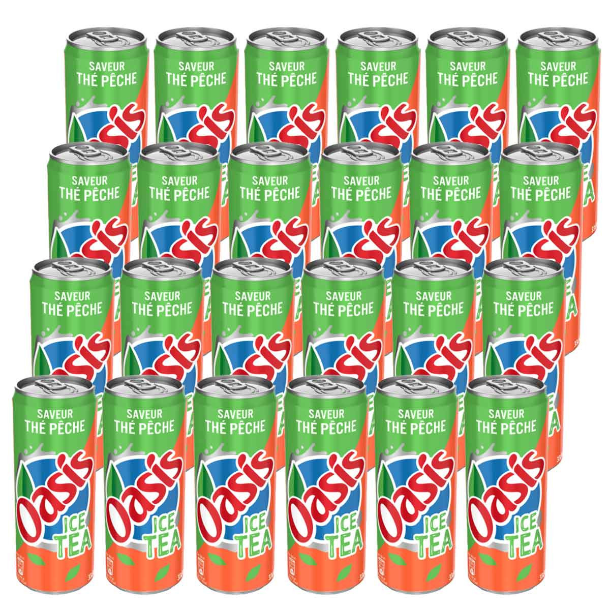 Thé glacé Oasis Ice Tea Pêche Canette Slim 33cl x24