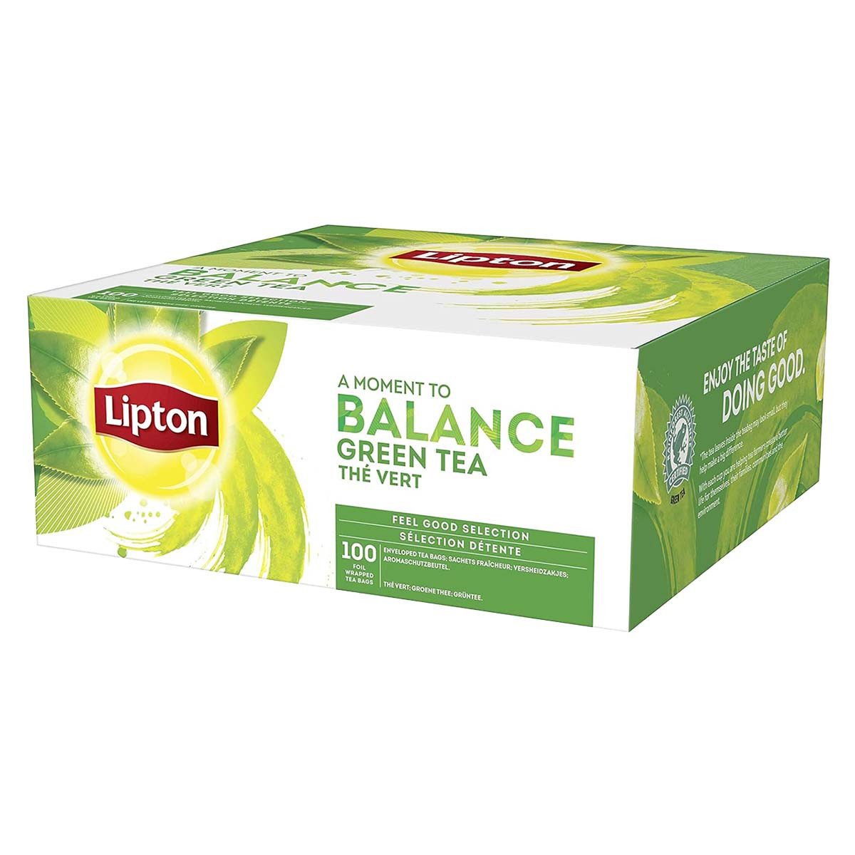 Coffret de Thés Lipton Thé Vert - 100 sachets indivduels